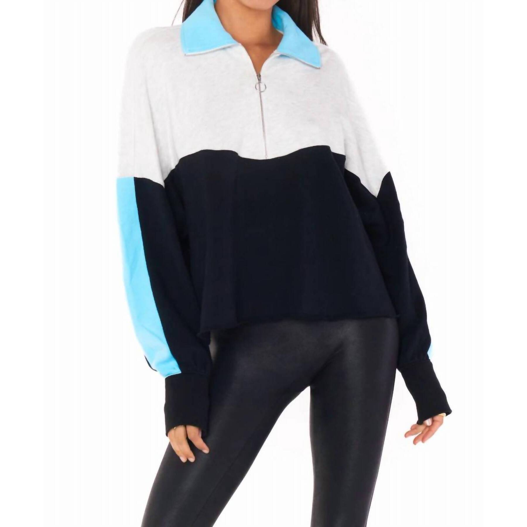 New Show Me Your Mumu Cameron Pullover In Multi Colorblock